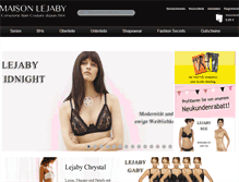 Tablet Screenshot of lejaby-onlineshop.de